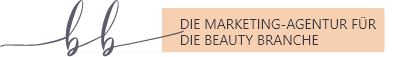 A logo for die marketing-agentur for die beauty branche