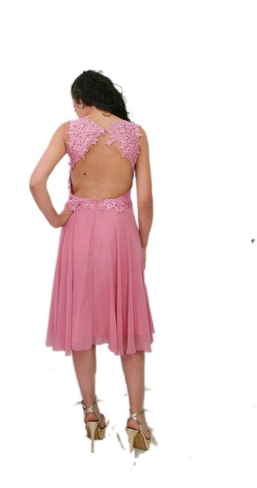 abito corto rosa