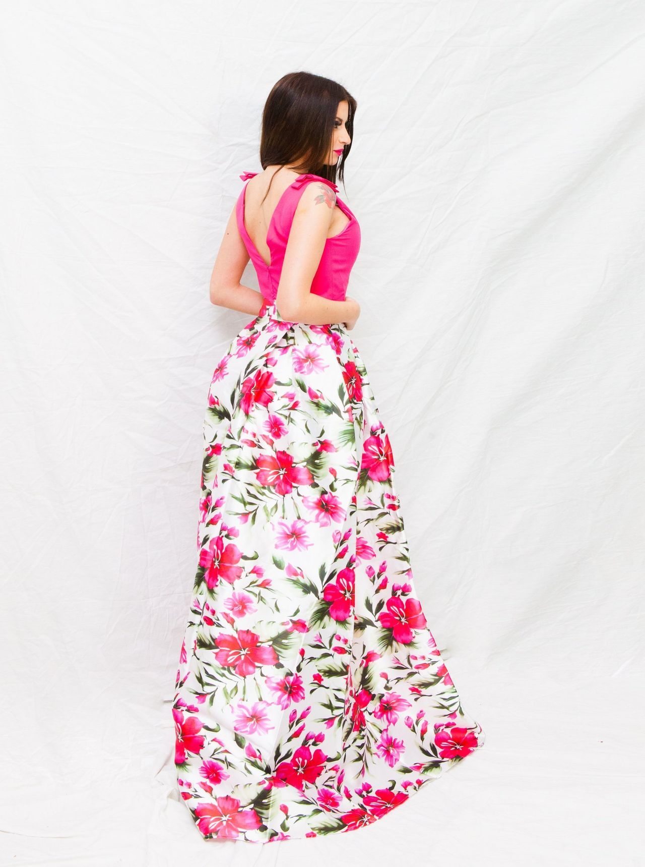 abito lungo floreale