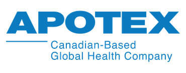 APOTEX logo with blue text and tagline “Canadian-Based Global Health Company”