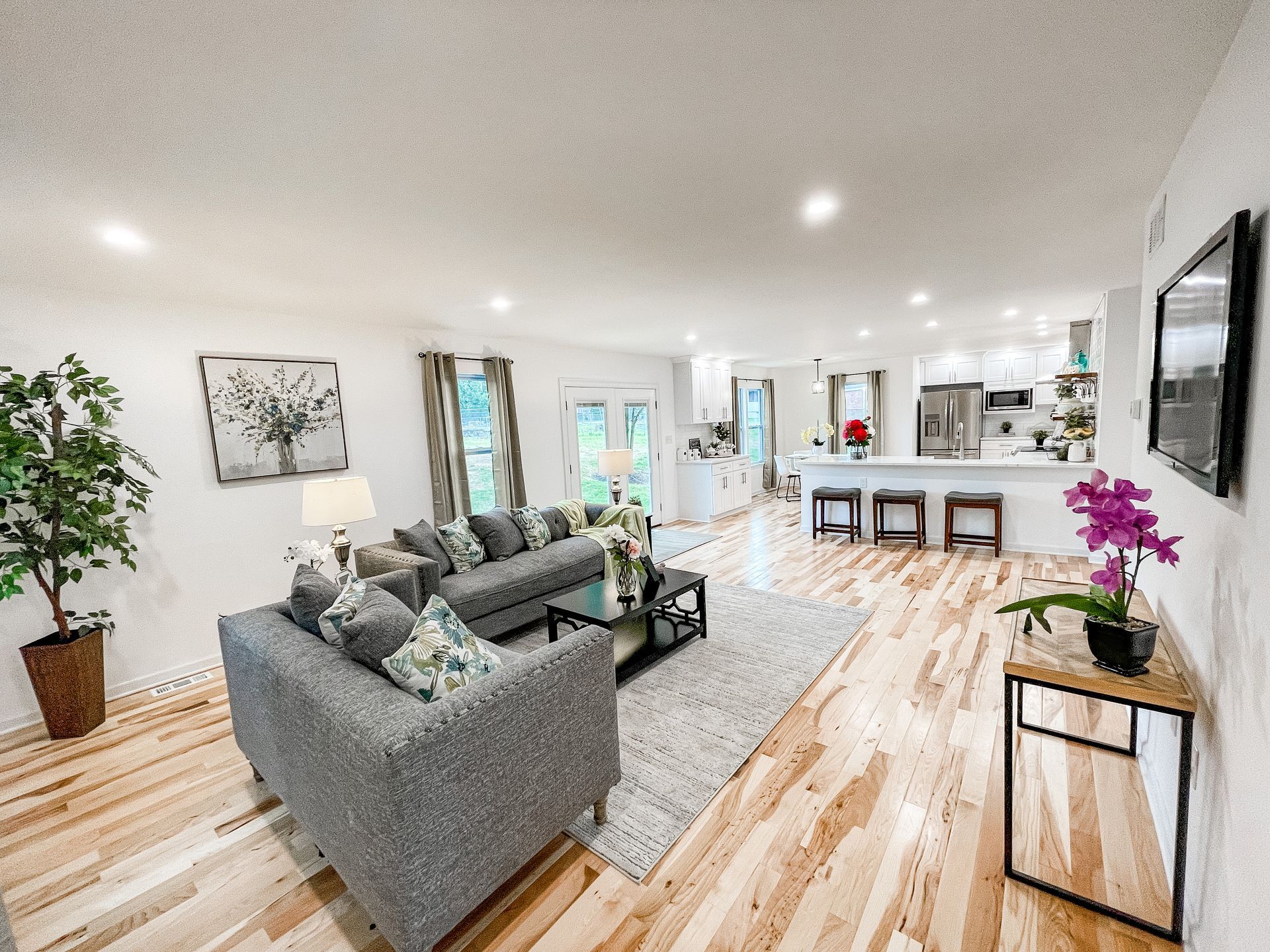 Modern Living Room — Newark, DE — Oakes Signature Homes