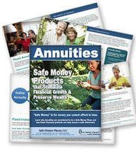 Brochure about annuities with the words 