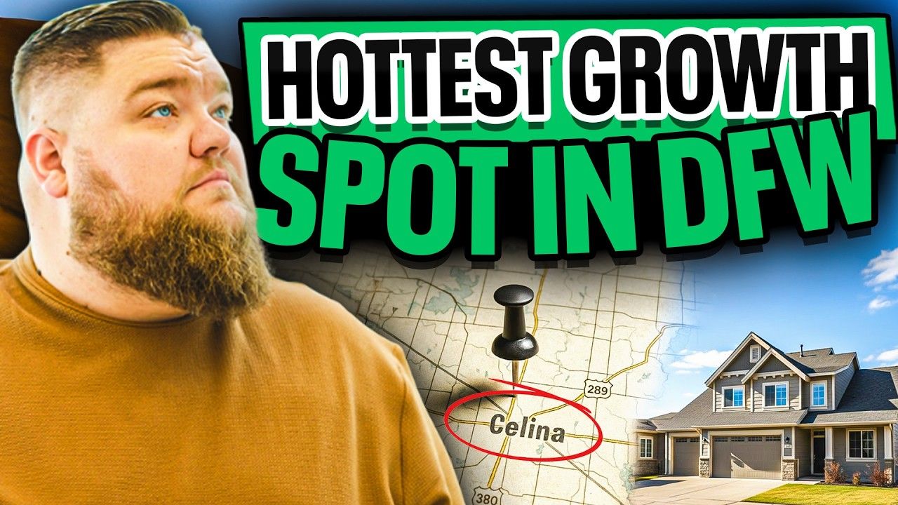 Man next to map with Celina highlighted, text: 