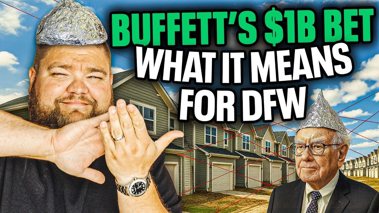 Two men in foil hats with a real estate background; headline: 