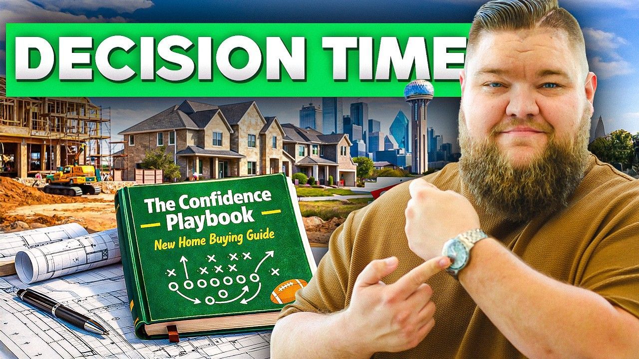 Man pointing at watch, title: