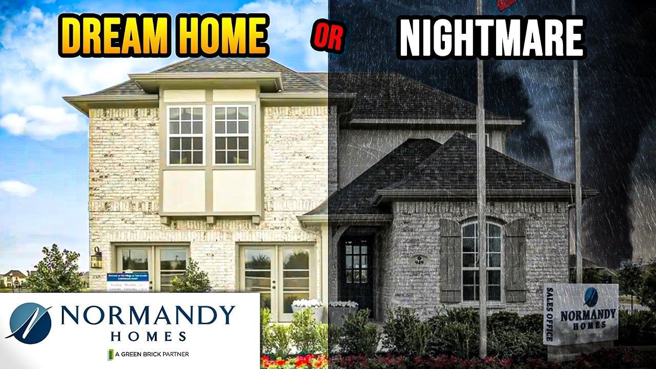 A picture of a dream home and a picture of a nightmare home