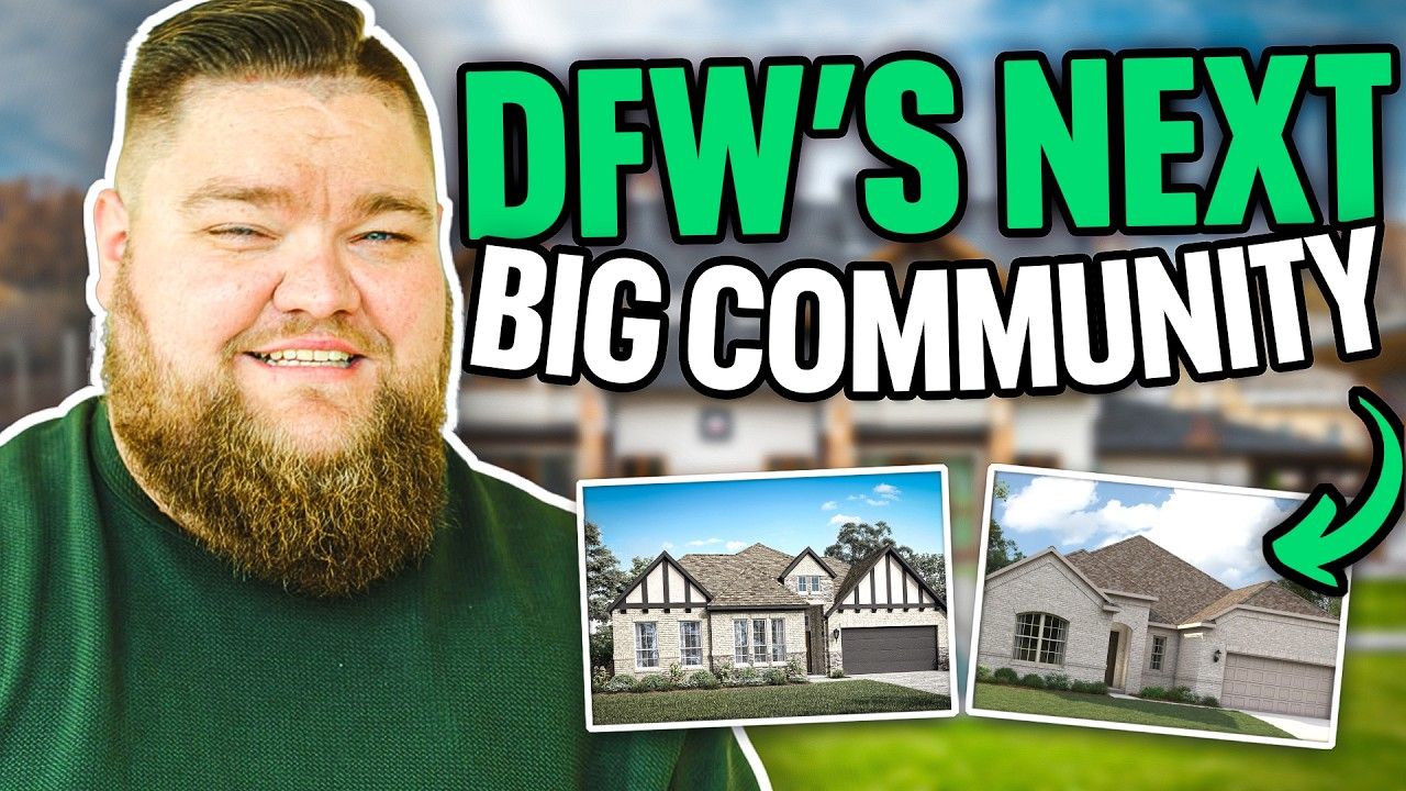 A man with a beard is standing in front of a house.