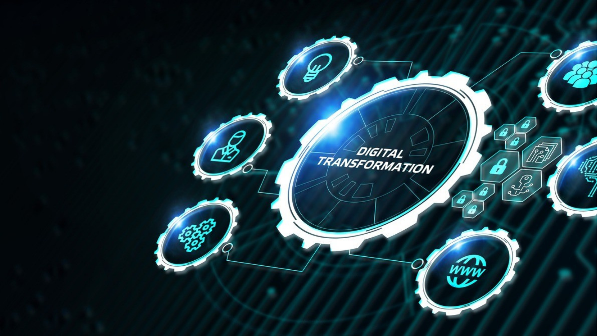 A picture of a man in a circle with the words futuretech on it