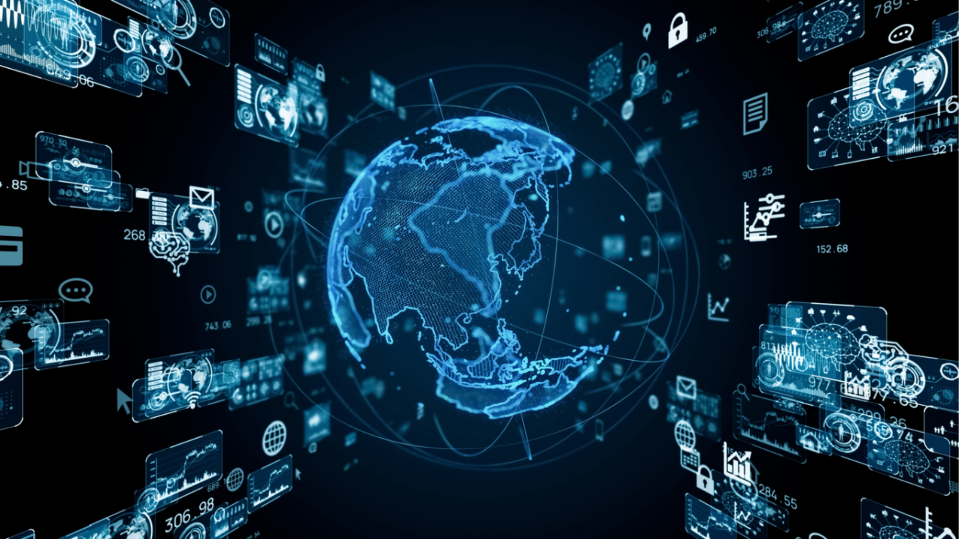 A picture of a man in a circle with the words futuretech on it