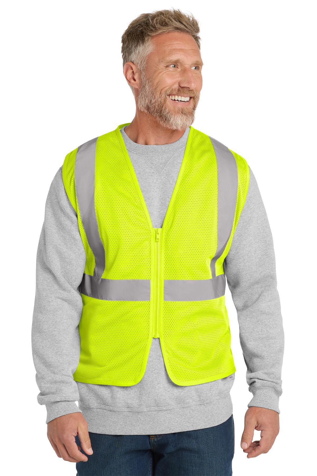 CornerStone® ANSI 107 Class 2 Economy Mesh Zippered Vest