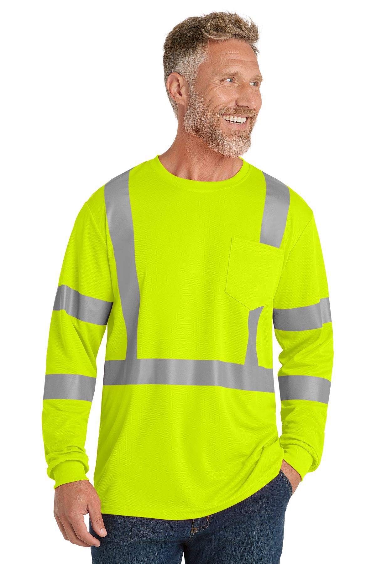 CornerStone® ANSI 107 Class 3 Mesh Long Sleeve Tee