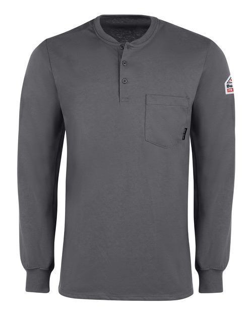 Bulwark Long Sleeve Tagless Henley Shirt