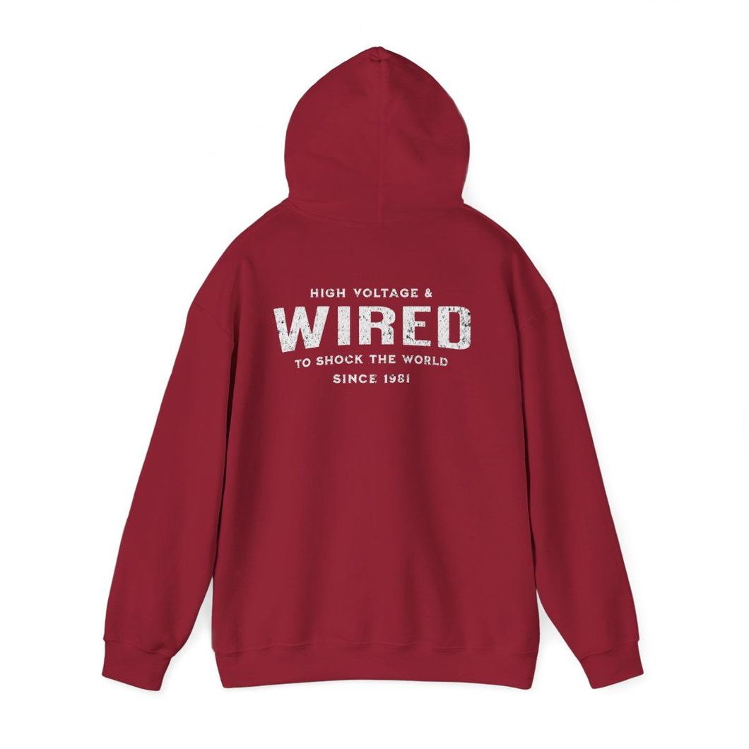 Red hoodie with