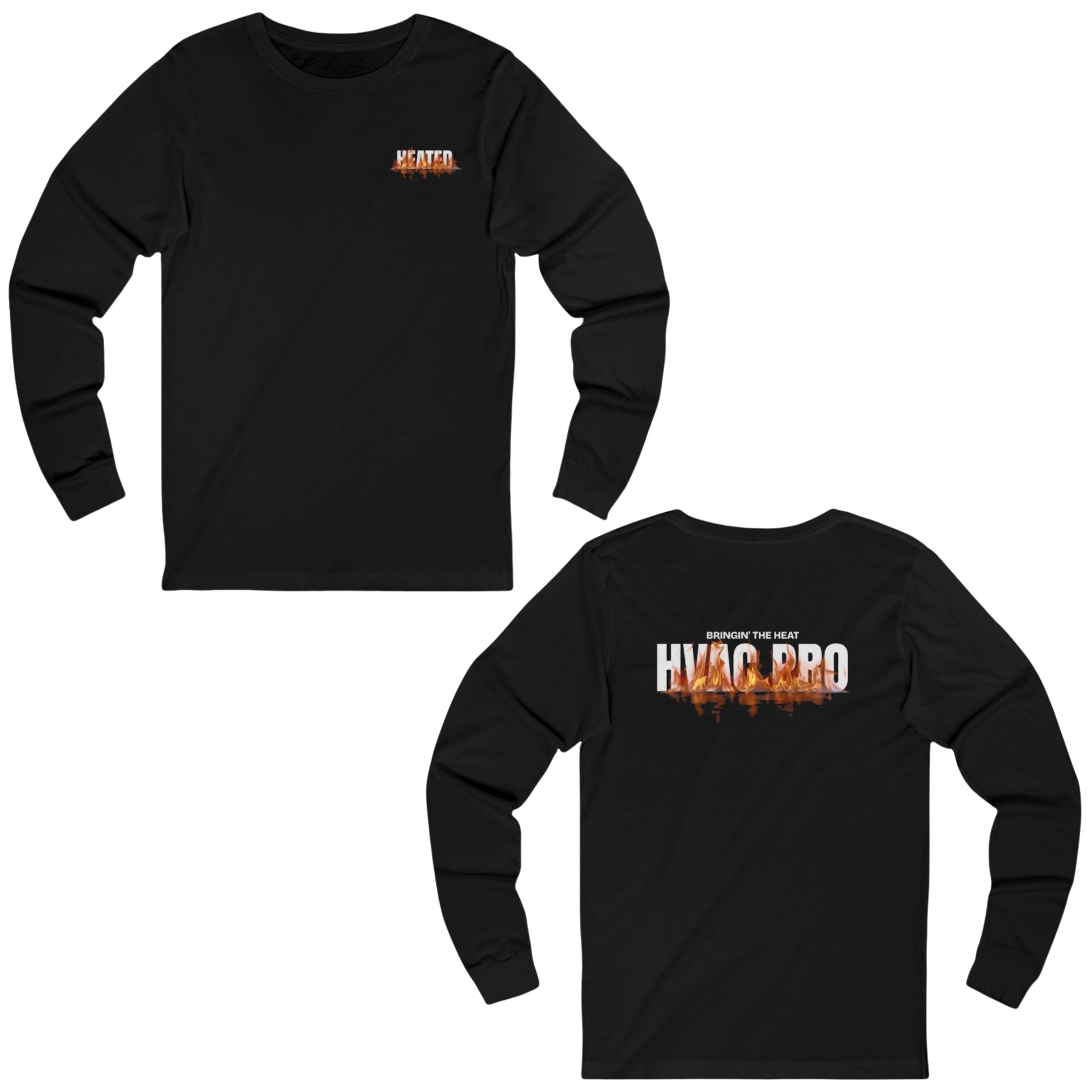 Black long-sleeved shirt with 