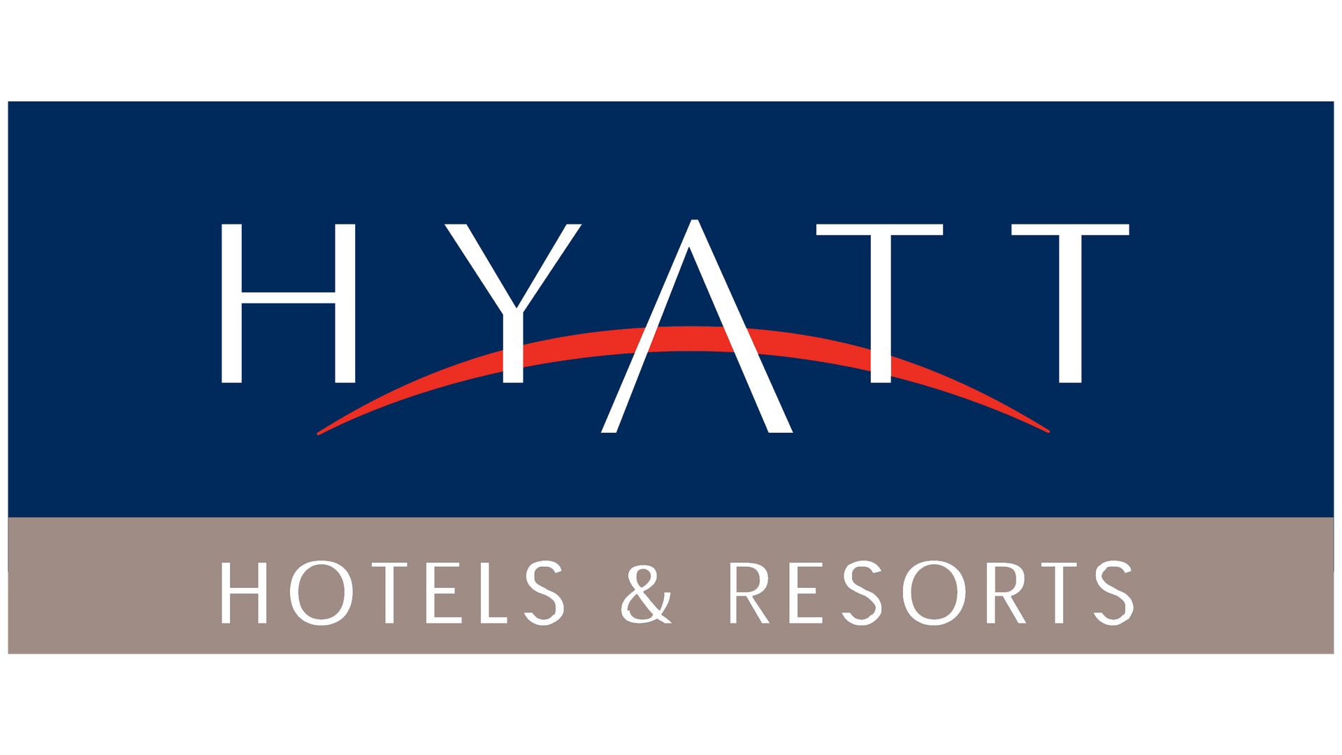 A blue and white logo for hyatt hotels and resorts