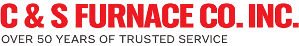 C & S Furnace Co. Inc. logo in red with gray tagline “Over 50 Years of Trusted Service”