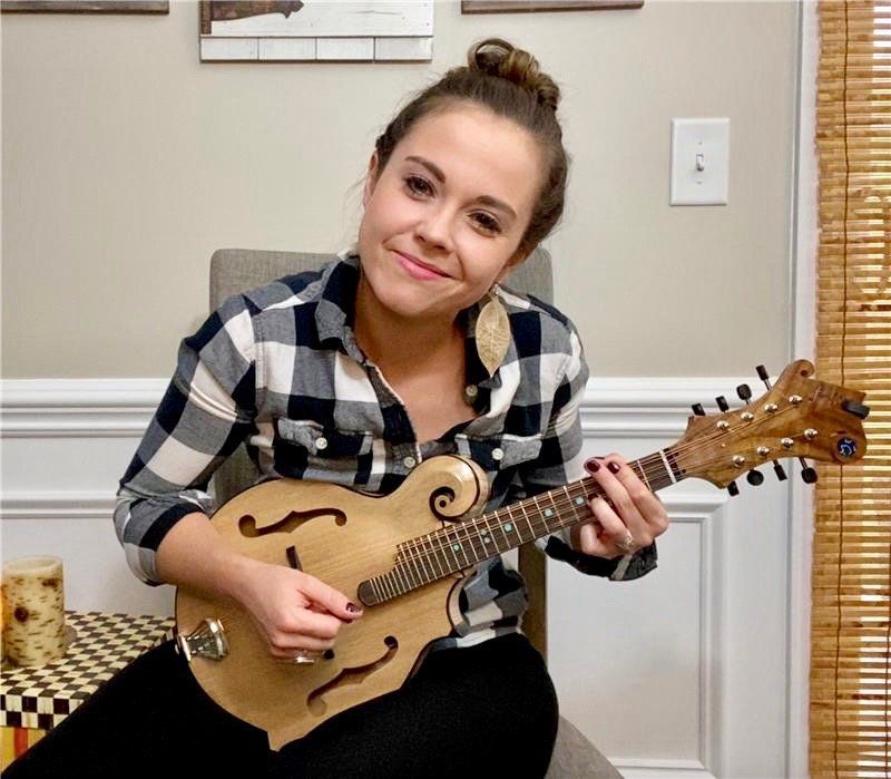 Sierra Hull in Nashville with Funston F5 mandolin to play a tribute to President Jimmy Carter on his 96th birthday