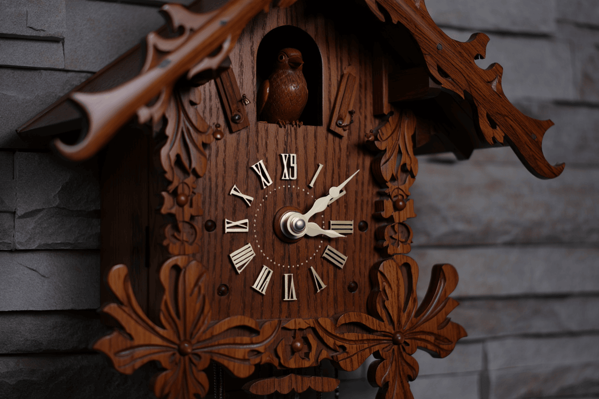 Cuckoo clock on a wall