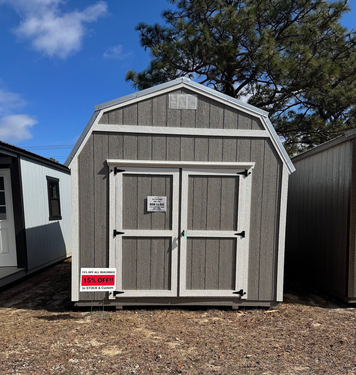 10x12 Lofted Low Wall 57450