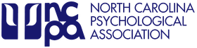 Logo of the North Carolina Psychological Association in dark blue with text alongside.