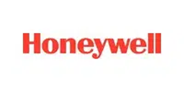 The honeywell logo is red on a white background.