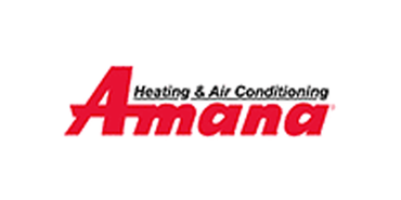 The logo for a company called amana heating and air conditioning