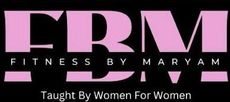 A logo for firm fitness by maryam taught by women for women