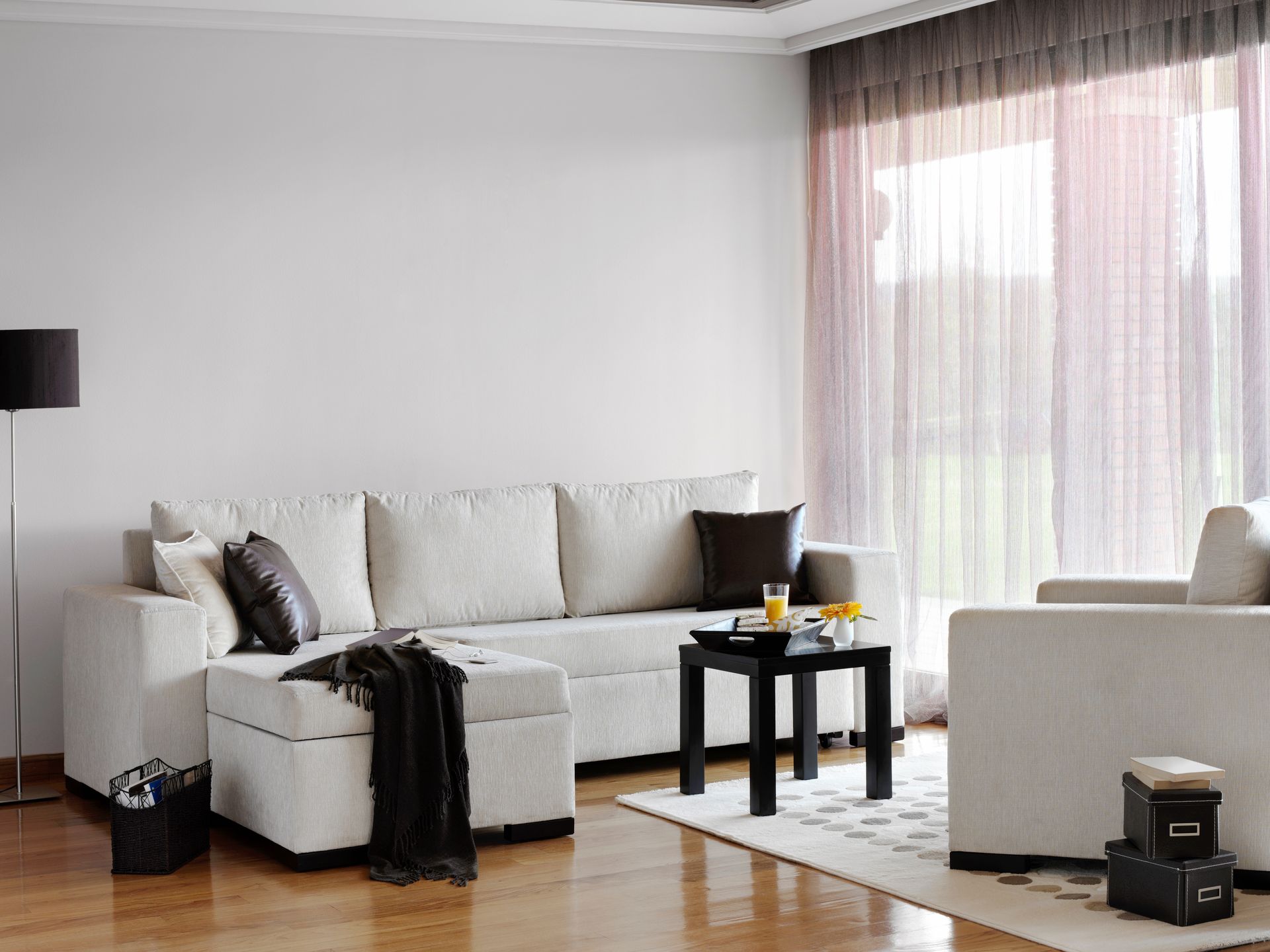 Clean Living Room — Easthampton, MA — Advanced Carpet & Upholstery Cleaning