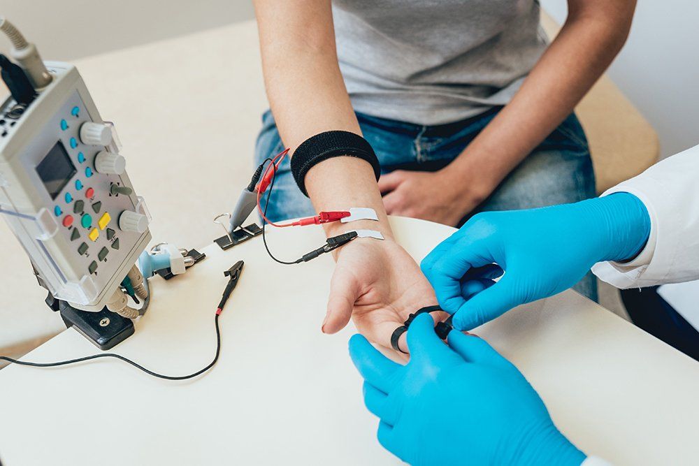 Patient Having Electromyography — DFW, TX — Texas Non-Surgical Orthopedic