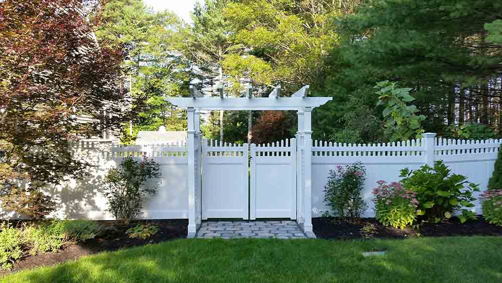 5' High Darlington with a Pergola — Fence Rental Services in Kingston, MA