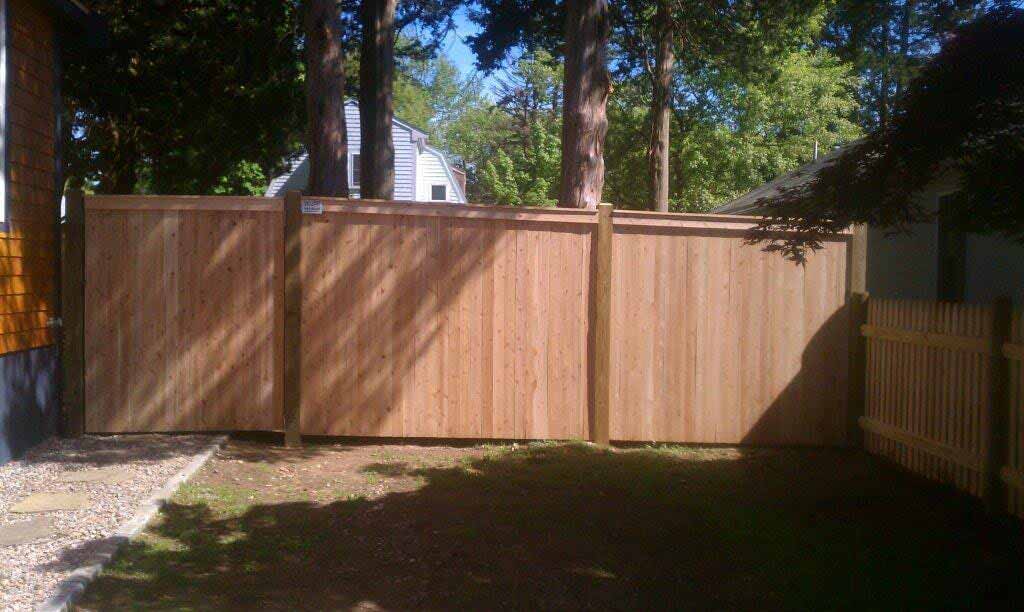 Plympton Style Fence 6 — Cedar Fences in Kingston, MA