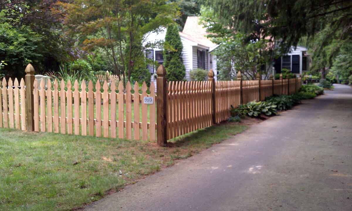 Spaced Picket Halifax Style Fence — Cedar Fences in Kingston, MA