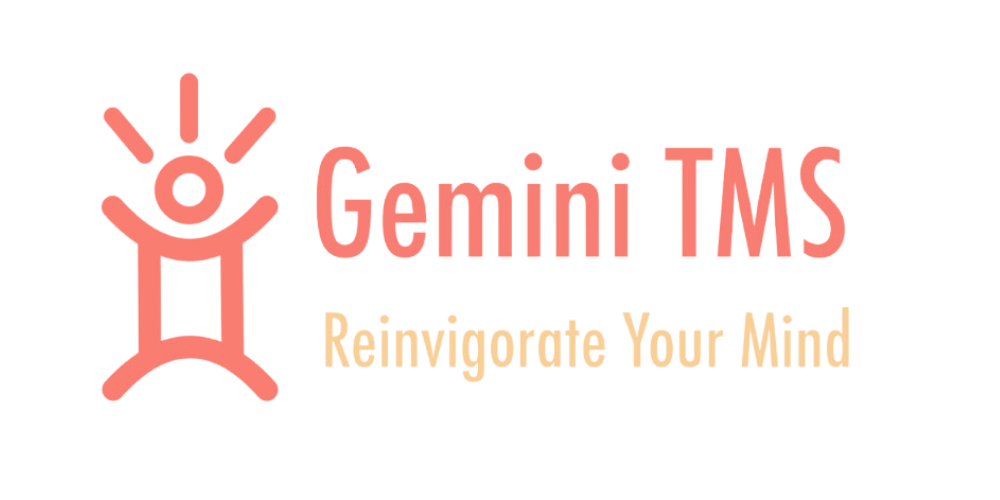 Gemini TMS Reinvigorate Your Mind logo in orange and yellow text