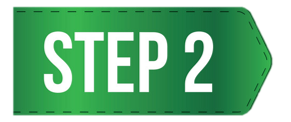 A green sign that says step 2 on it