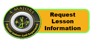 A yellow sign that says `` request lesson information ''