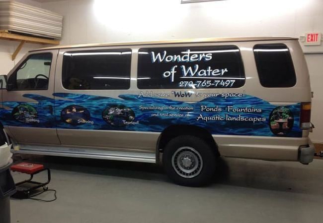 Vehicle wrap made by a custom electronic signage company near Bardstown, KY