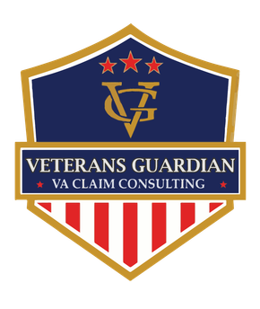 A logo for veterans guardian va claim consulting