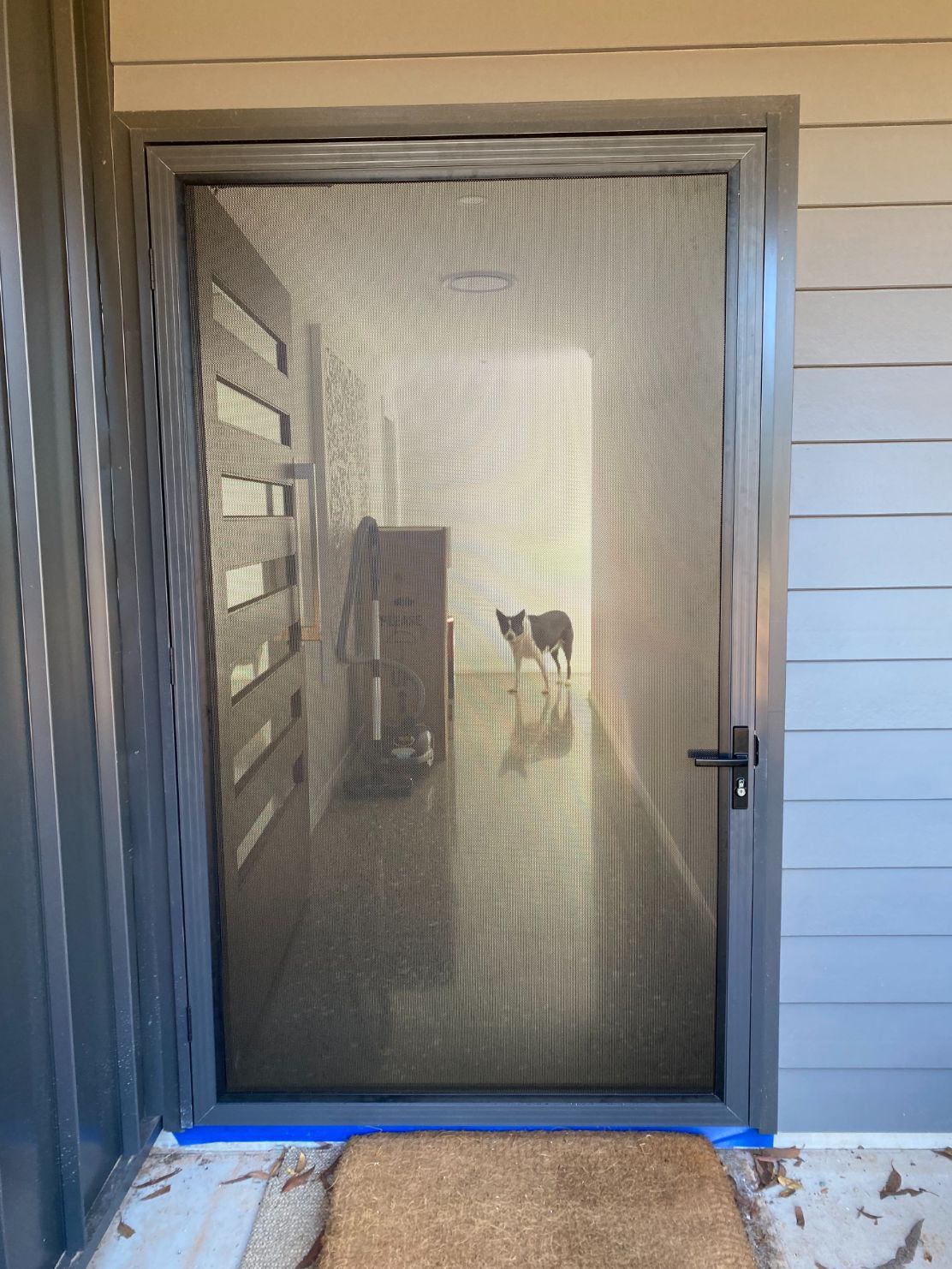 Residential Entry Door with Security Screens Door — Midges No More in Taree, NSW