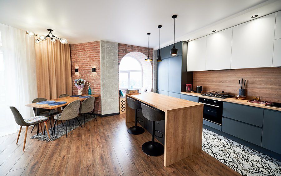 kitchen with utensils and cutlery