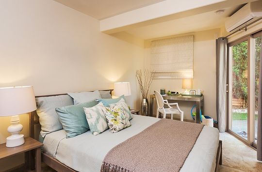 bedroom with pillows and mattress