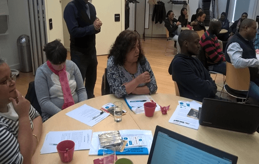 Event Attendees Listening