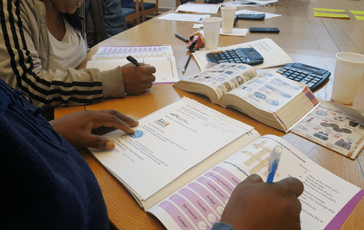 Completing workbooks