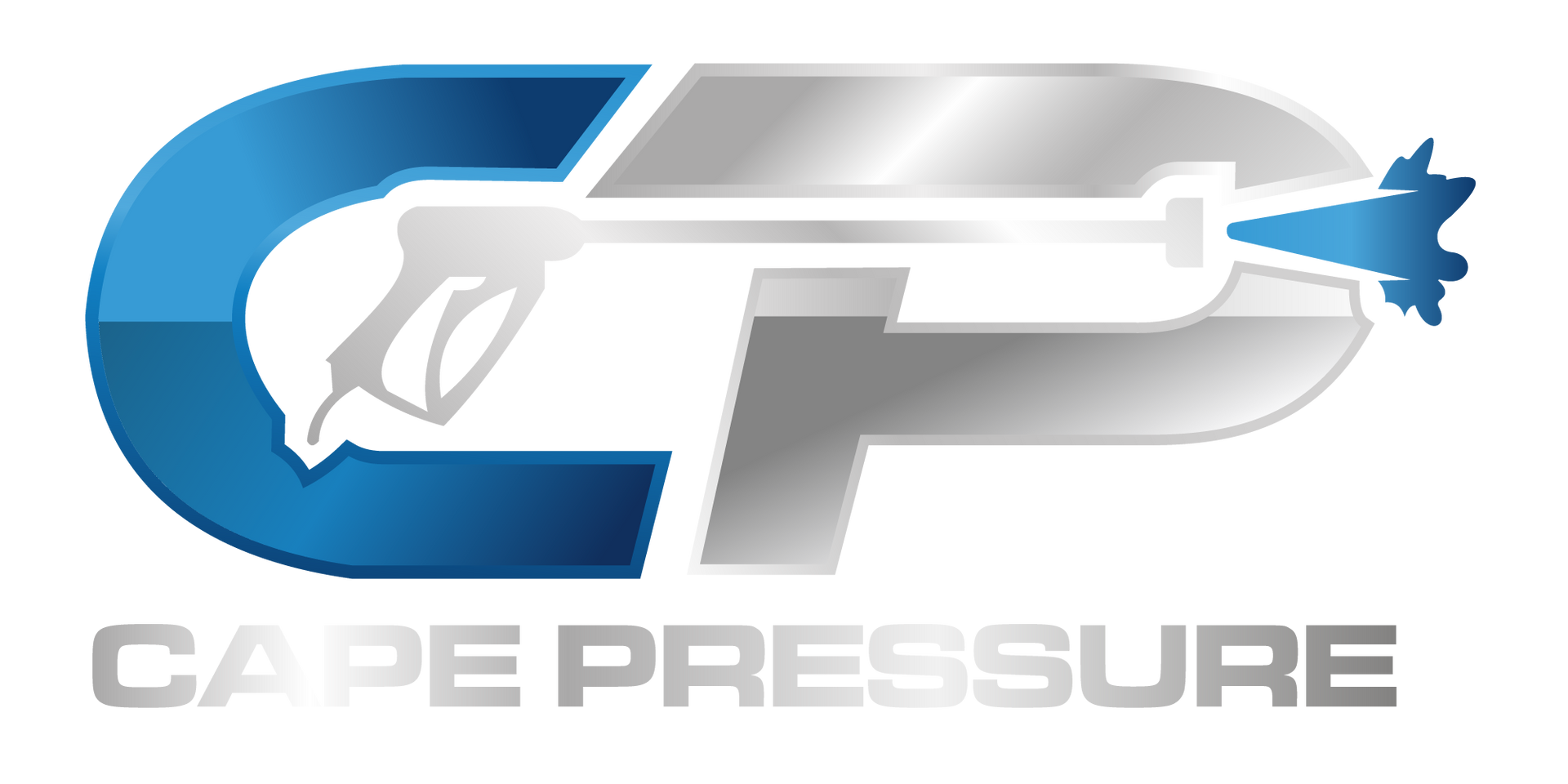 A logo for a company called cape pressure