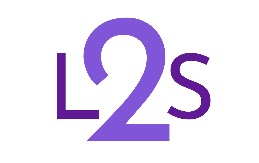 L2S logo in purple: an 