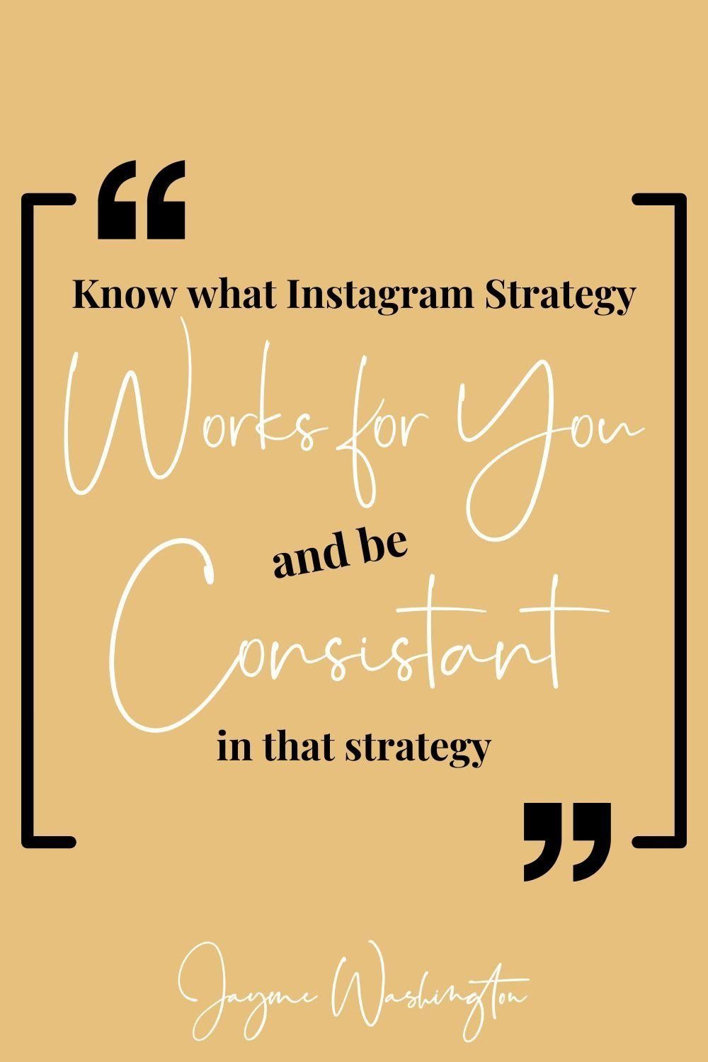 Instagram Strategy
