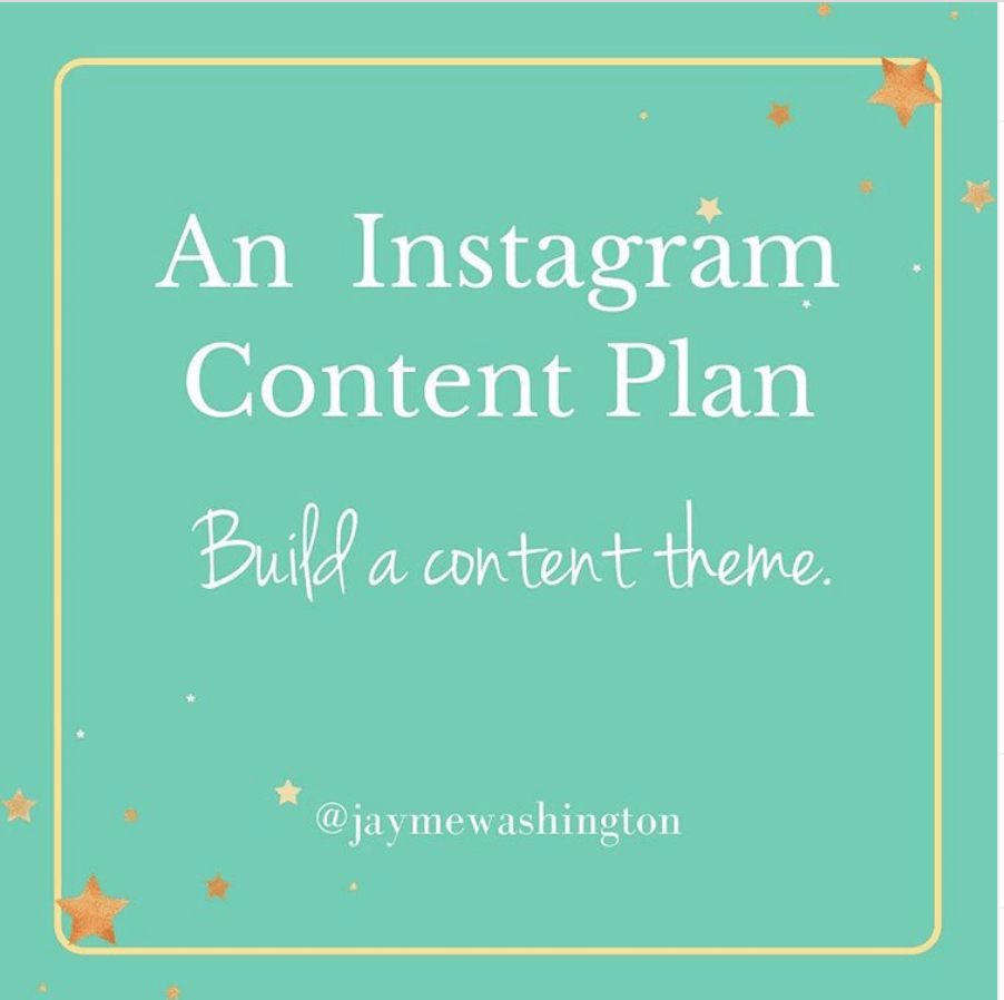 Instagram Content Plan