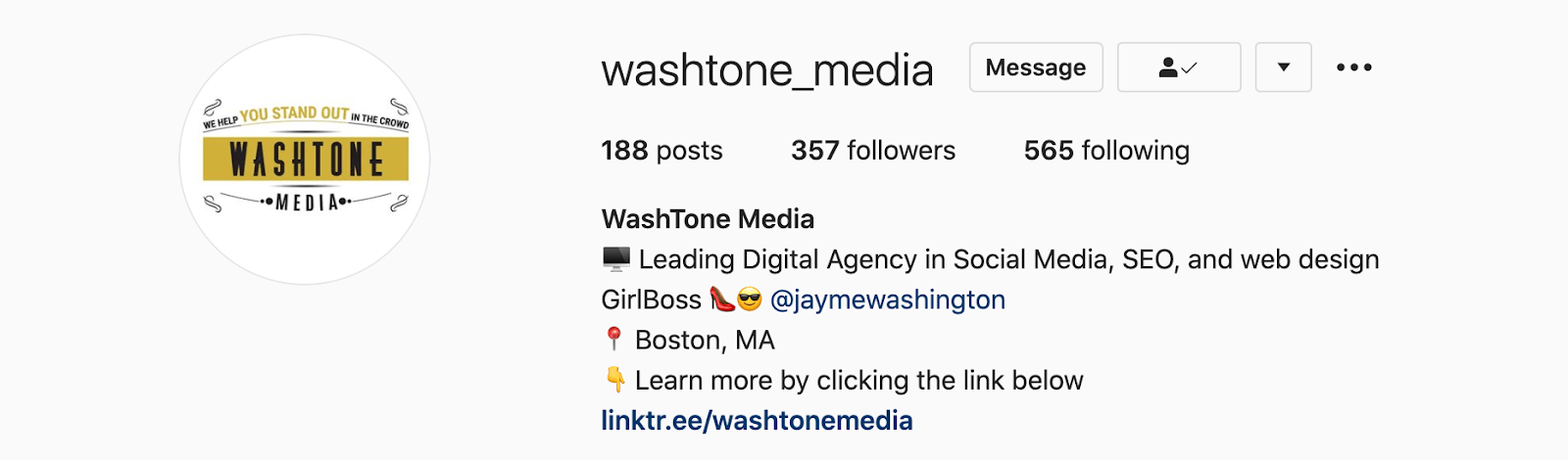 Washtone Media Instagram Page