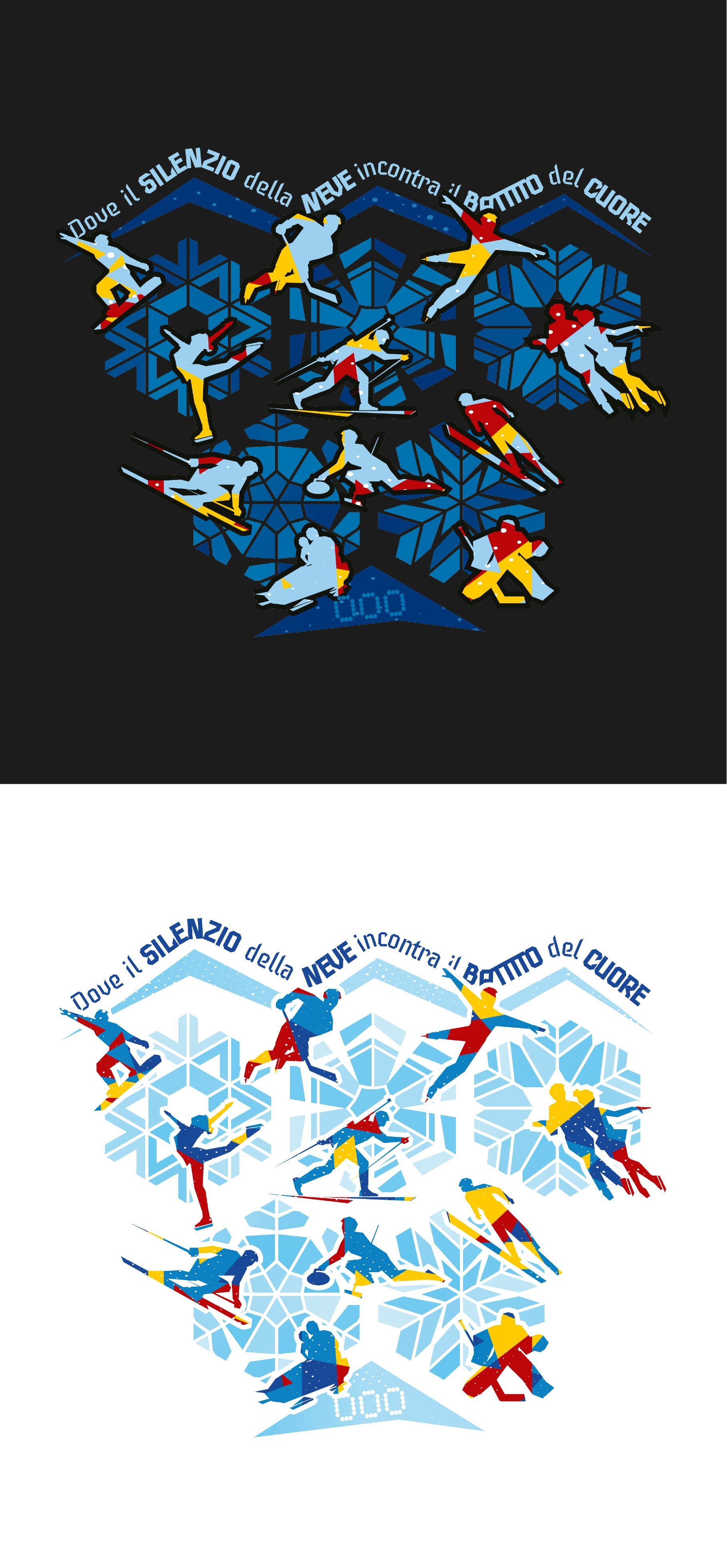 Grafica Sport Invernali disponibile in versione Felpa e T-shirt su Vivi Libero. Vesti la tua passione!