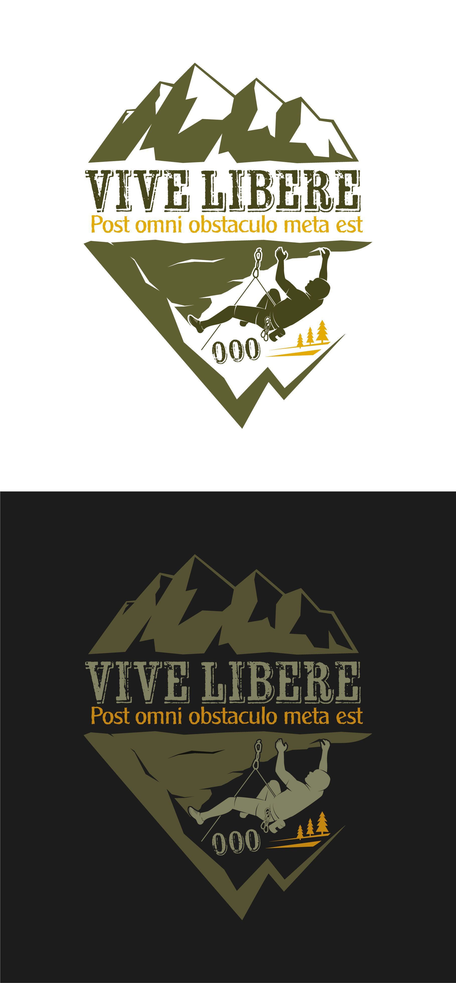 Grafica Arrampicata disponibile in versione Felpa e T-shirt su Vivi Libero. Vesti la tua passione!