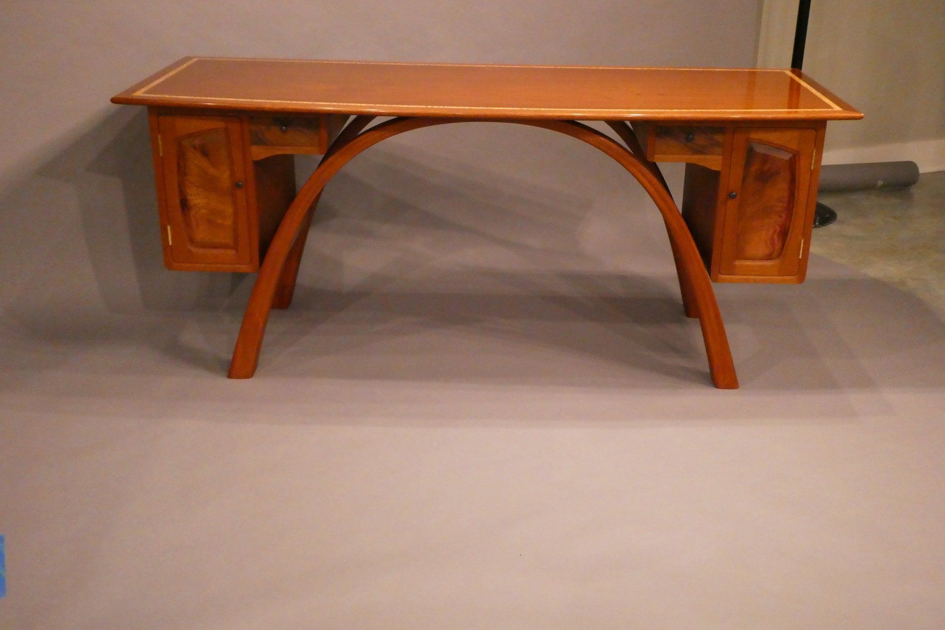desk, mahogany, art nouveau, custom